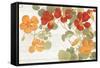 Summer Nasturtiums Cottage-Wild Apple Portfolio-Framed Stretched Canvas