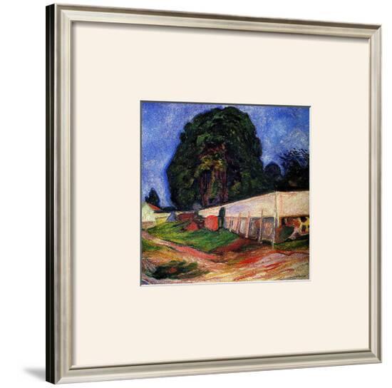 Summer Night at Asgarstrand-Edvard Munch-Framed Giclee Print