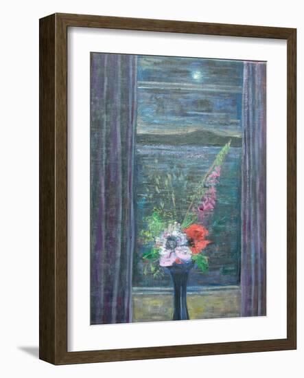 Summer Night (Bouquet in Window), 2013-Ruth Addinall-Framed Giclee Print