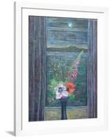 Summer Night (Bouquet in Window), 2013-Ruth Addinall-Framed Giclee Print