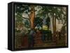 Summer Night by the Garden Gate-Nikolai Astrup-Framed Stretched Canvas