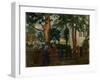 Summer Night by the Garden Gate-Nikolai Astrup-Framed Giclee Print