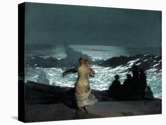 Summer Night-Winslow Homer-Stretched Canvas