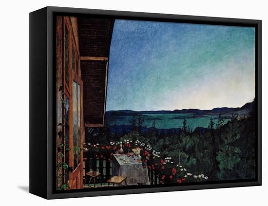 Summer Night-Harald Sohlberg-Framed Stretched Canvas