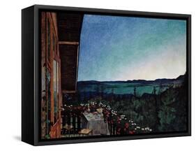 Summer Night-Harald Sohlberg-Framed Stretched Canvas