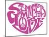 Summer Of Love Heart-Ron Magnes-Mounted Giclee Print