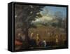 Summer of Ruth and Boaz-Nicolas Poussin-Framed Stretched Canvas