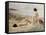 Summer on the Beach-Paul Fischer-Framed Stretched Canvas