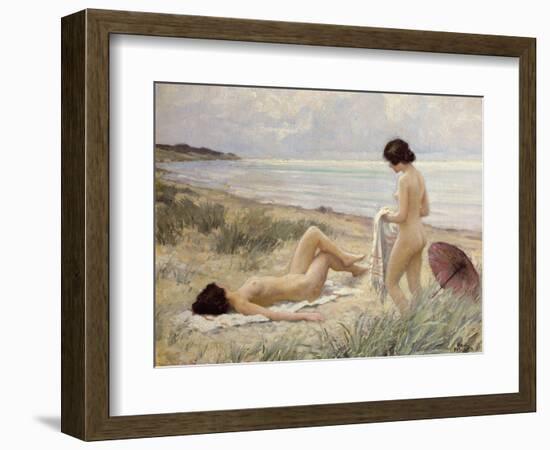 Summer on the Beach-Paul Fischer-Framed Premium Giclee Print