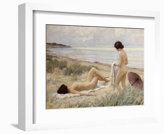 Summer on the Beach-Paul Fischer-Framed Premium Giclee Print