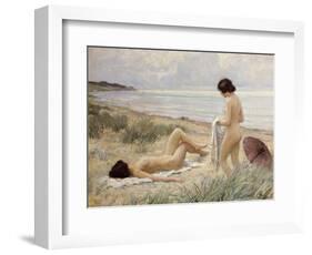 Summer on the Beach-Paul Fischer-Framed Premium Giclee Print