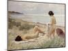 Summer on the Beach-Paul Fischer-Mounted Premium Giclee Print