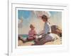 Summer on the Beach-unknown Townsend-Framed Art Print