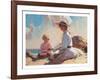 Summer on the Beach-unknown Townsend-Framed Art Print