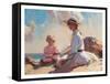 Summer on the Beach-unknown Townsend-Framed Stretched Canvas