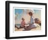 Summer on the Beach-unknown Townsend-Framed Art Print