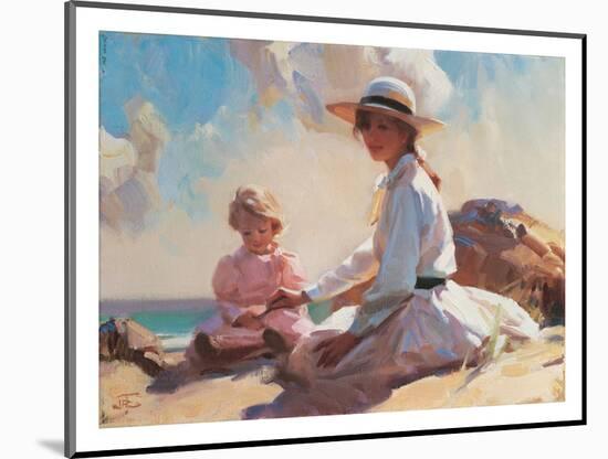 Summer on the Beach-unknown Townsend-Mounted Art Print