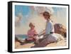 Summer on the Beach-unknown Townsend-Framed Stretched Canvas