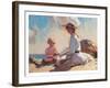 Summer on the Beach-unknown Townsend-Framed Art Print