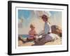 Summer on the Beach-unknown Townsend-Framed Art Print