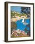 Summer on the Cote D'Azur (L'Été Sur La Cote D'Azur), 1926-Guillaume G. Roger-Framed Giclee Print