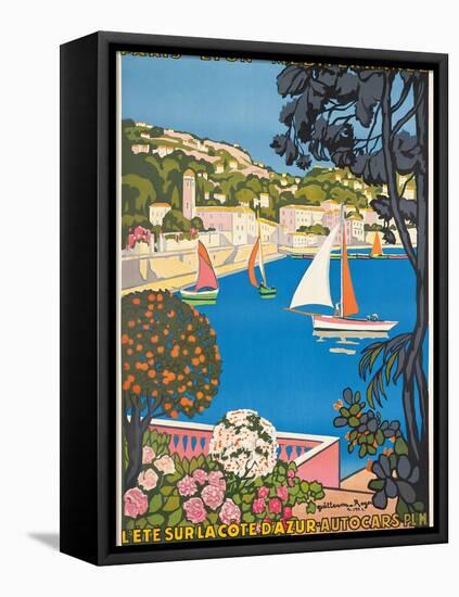 Summer on the Cote D'Azur (L'Été Sur La Cote D'Azur), 1926-Guillaume G. Roger-Framed Stretched Canvas