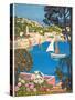 Summer on the Cote D'Azur (L'Été Sur La Cote D'Azur), 1926-Guillaume G. Roger-Stretched Canvas