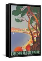 Summer on the Cote D'Azur-null-Framed Stretched Canvas