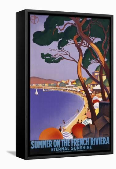Summer on the French Riviera-null-Framed Stretched Canvas