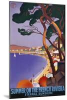 Summer on the French Riviera-null-Mounted Art Print