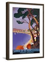 Summer on the French Riviera-null-Framed Art Print