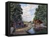 Summer on the Morris Canal-Stanton Manolakas-Framed Stretched Canvas