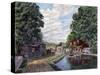 Summer on the Morris Canal-Stanton Manolakas-Stretched Canvas