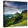 Summer on the Quiraing-Lynne Douglas-Stretched Canvas