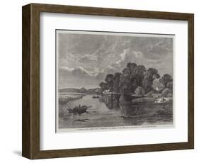 Summer on the Thames, in the Exhibition of the Society of British Artists-William W. Gosling-Framed Giclee Print