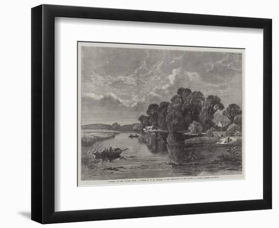 Summer on the Thames, in the Exhibition of the Society of British Artists-William W. Gosling-Framed Giclee Print