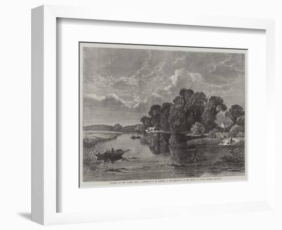 Summer on the Thames, in the Exhibition of the Society of British Artists-William W. Gosling-Framed Giclee Print