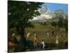 Summer or Ruth and Boaz, 1660-1664-Nicolas Poussin-Stretched Canvas