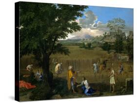 Summer or Ruth and Boaz, 1660-1664-Nicolas Poussin-Stretched Canvas