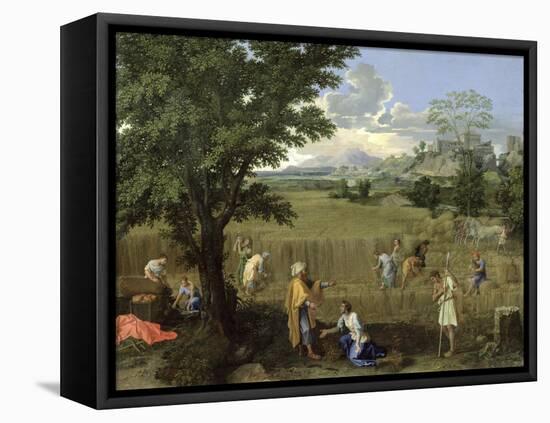 Summer, or Ruth and Boaz, 1660-64-Nicolas Poussin-Framed Stretched Canvas