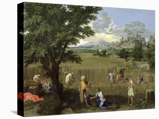 Summer, or Ruth and Boaz, 1660-64-Nicolas Poussin-Stretched Canvas