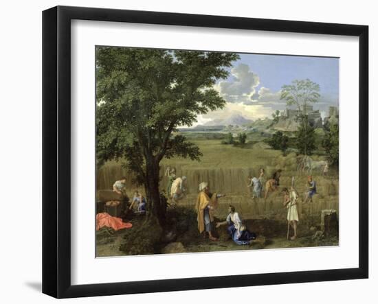 Summer, or Ruth and Boaz, 1660-64-Nicolas Poussin-Framed Giclee Print