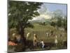 Summer, or Ruth and Boaz, 1660-64-Nicolas Poussin-Mounted Giclee Print