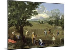 Summer, or Ruth and Boaz, 1660-64-Nicolas Poussin-Mounted Giclee Print