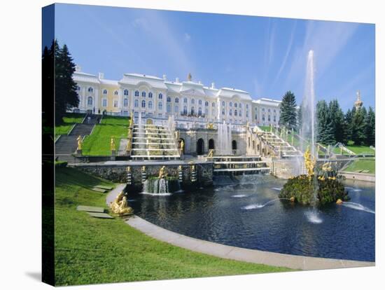 Summer Palace at Petrodvorets, St. Petersburg, Russia-Gavin Hellier-Stretched Canvas