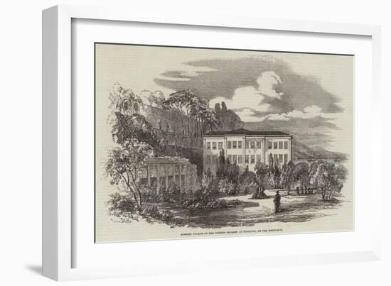 Summer Palace of the British Embassy at Therapia, on the Bosphorus-null-Framed Giclee Print