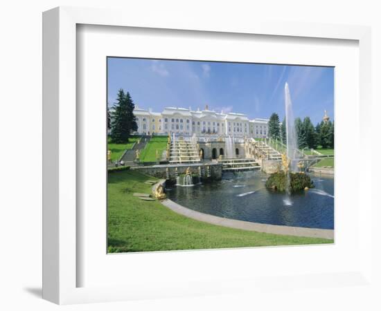 Summer Palace, Petrodvorets (Peterhof), Near St. Petersburg, Russia-Gavin Hellier-Framed Photographic Print