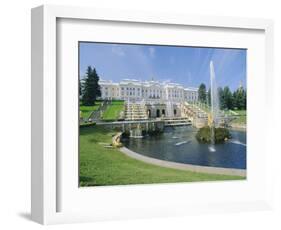 Summer Palace, Petrodvorets (Peterhof), Near St. Petersburg, Russia-Gavin Hellier-Framed Photographic Print