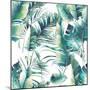 Summer Palm Tree and Banana Leaves-Eisfrei-Mounted Art Print