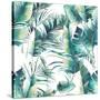 Summer Palm Tree and Banana Leaves-Eisfrei-Stretched Canvas